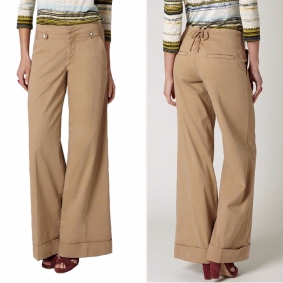 Anthropologie Pants - ❌SOLD❌Cartonnier Wide-Leg Lace Up Chinos